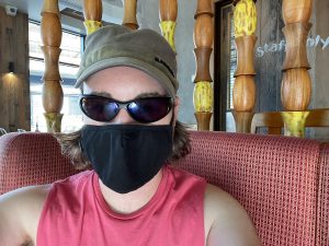Ben glasses and mask