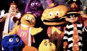 Hamburglar eyeing off Mayor McCheese for the ultimate heist
